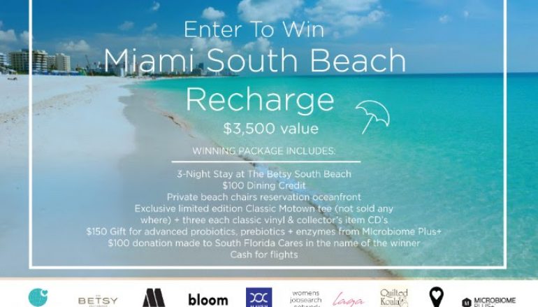 Miami South Beach Recharge Sweepstakes: Win A Trip For 2 To Miami