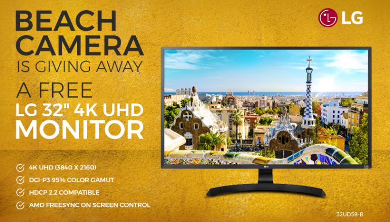 Beach Camera Giveaway: Win A 4K Computer Monitor
