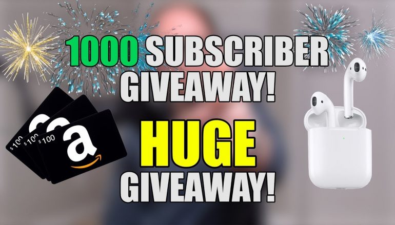 Josh Burns 1000 SUBSCRIBER GIVEAWAY: Win $100 Amazon Gift Card And Apple Airpods (Multiple Winners)