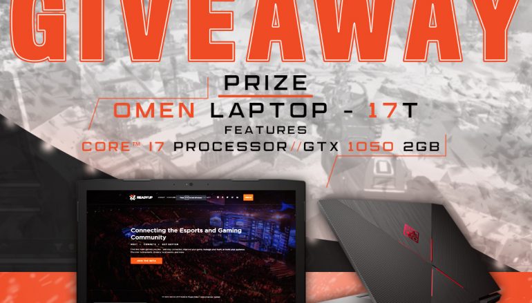 ReadyUp HP OMEN Gaming Laptop Giveaway: Win A HP OMEN Gaming Laptop